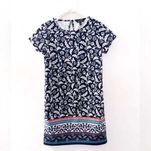 Banana Republic Floral Short Sleeve Shift Dress (size 00)
